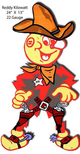 Reddy Kilowatt Reproduction Laser Cut Out 13″x24″