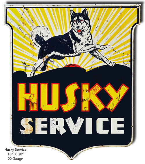 Husky Service Reproduction Laser Cut Out 18″x20″