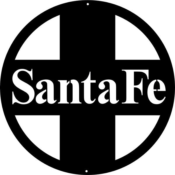 Santa Fe Silhouette Laser Cut Out Herald 15.75″x15.75″