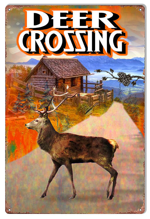 Deer Crossing By Artist Phil Hamilton 12″x18″