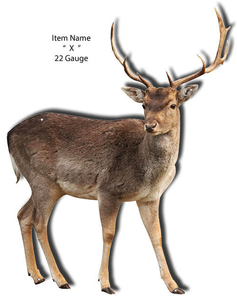 Laser Cut Out Mule Deer Sign 18″x24″