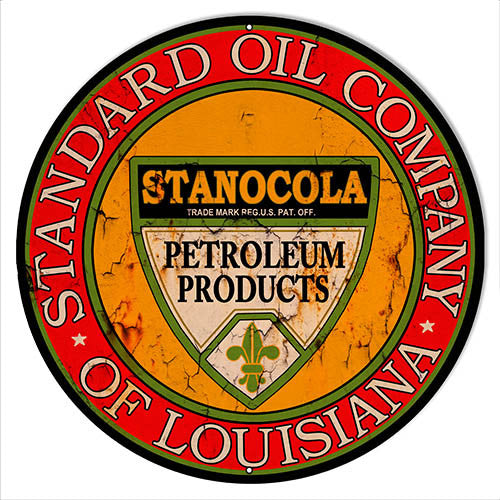 Standard Oil Louisiana Motor Oil Reproduction Sign 14″x14″