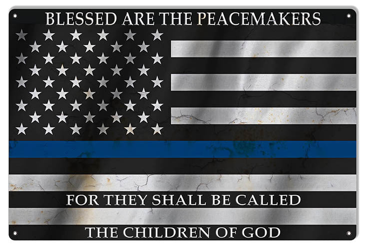 Blessed Are The Peace Makers Flag Sign 12″x18″