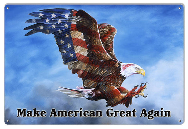 Make America Great Eagle By Artist Donna Wayman 12″x18″