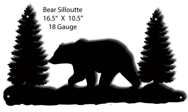 Bear Silhouette Laser Cut Out 10.5″x16.5″