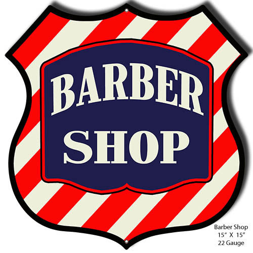 Barber Shop Laser Cut Out Sign 15″x15″