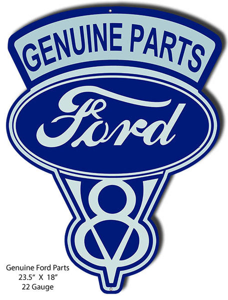 Ford Genuine Parts Laser Cut Out Reproduction 18″x23.5″