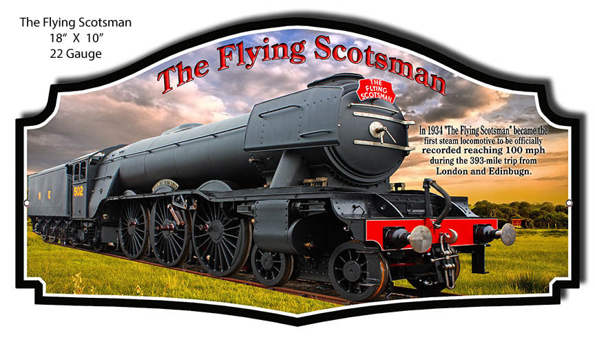 The Flying Scotsman Laser Cut Our Reproduction 10″x18″