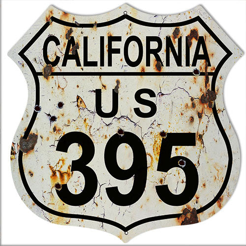 US 395 Route Reproduction Sign 15″x15″