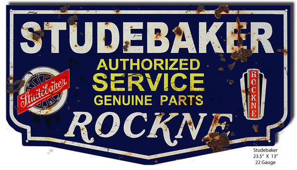 Aged Looking Studebaker Reproduction Laser Cutout 13″x23.5″
