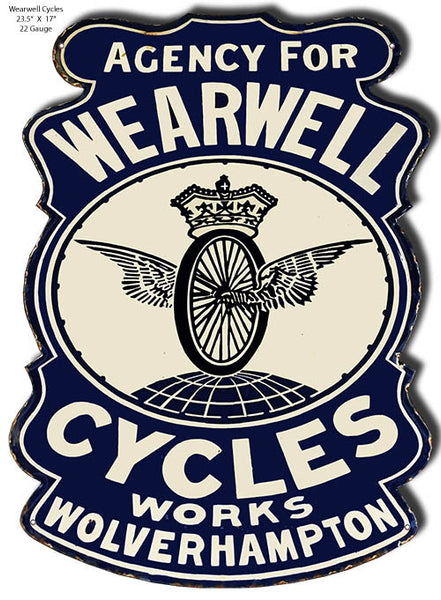 Wearwell Cycles Laser Cutout 23.5″x17″
