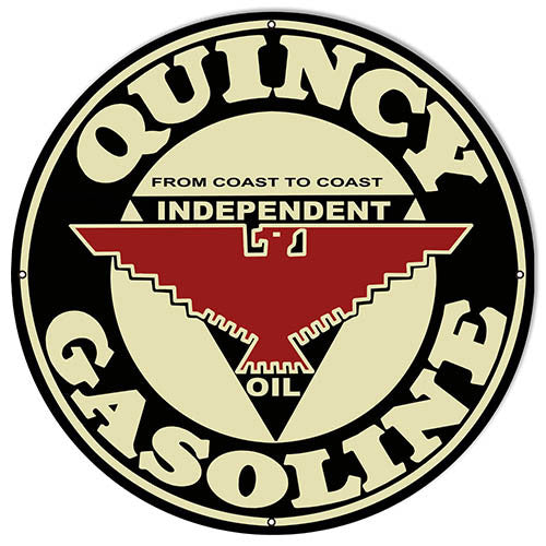 Quincy Gasoline Reproduction Motor Oil Sign 24″x24″