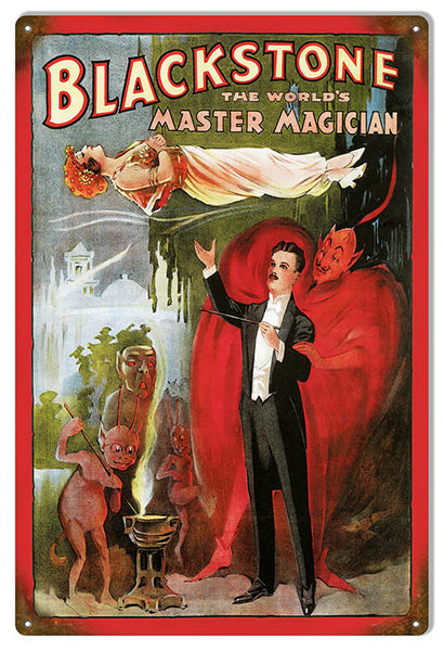 Blackstone Master Reproduction Magician Sign 12"x18"