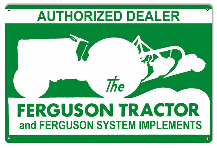 Ferguson Tractor Dealer Construction Reproduction Country Sign 12″x18″