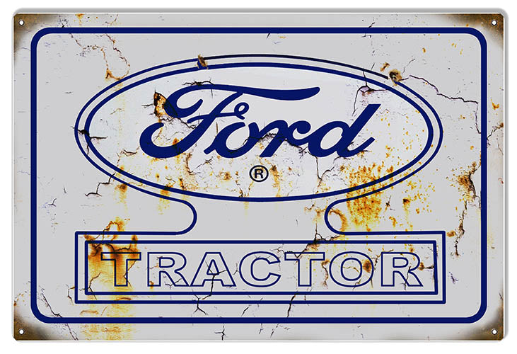Ford Tractor Aged Looking Construction Reproduction Country Sign 12″x18″