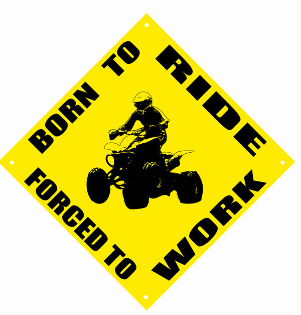 Born To Ride Motor Bike Garage Reproduction Sign 12″x12″