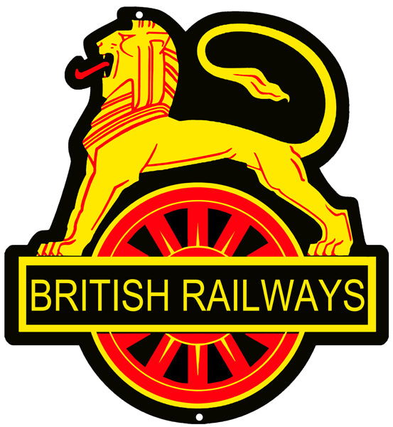 British Railways Reproduction Railroad Laser Cut Out Sign 15″x16″