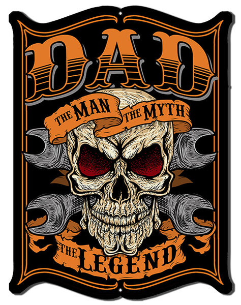Dad The Man Cut Out Metal Sign By Steve McDonald 14x18