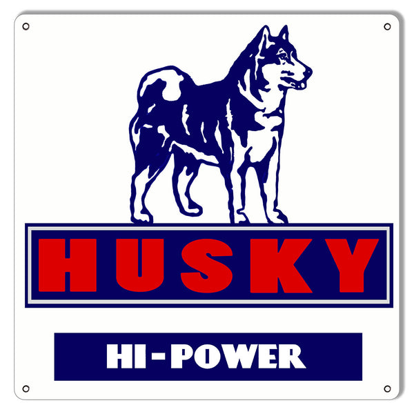Husky Gasoline Reproduction Motor Oil Metal Sign 12x12