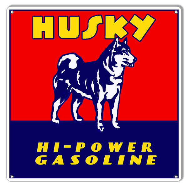 Husky Motor Oil Reproduction Gasoline Metal Sign 12x12