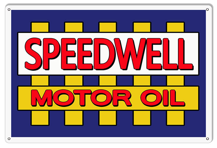 Speedwell Motor Oil Reproduction Large Garage Metal Sign 16x24