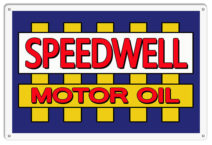 Speedwell Motor Oil Reproduction Garage Shop Metal Sign 12x18