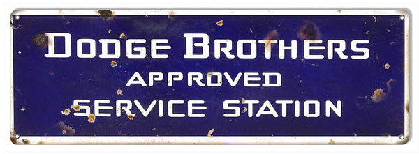 Dodge Brothers Reproduction Gas Station Large Metal Sign 8x24