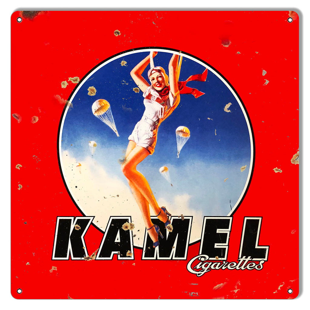 Kamel Cigarette Reproduction Cigar Metal Sign 12x12