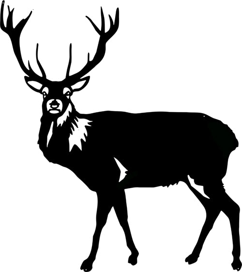 Deer Buck Laser Cut Out Silhouette Metal Sign 21.4x24