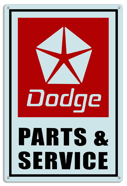 Dodge Parts Reproduction Gas Station Metal Sign 16x24