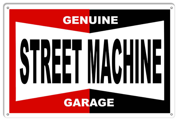 Genuine Street Machine Hot Rod Garage Reproduction Metal Sign 16x24 RVG1511L
