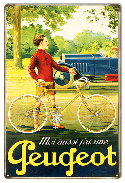 I also have a Peugeot Vintage Bicycle Car 1882 French Reproduction Metal Sign RVG1531
