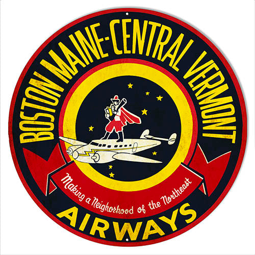 Boston Maine Airways Reproduction Metal Sign