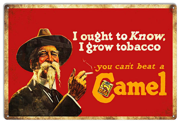 Camel Cigarettes Reproduction Metal Sign 3 Sizes To Choose From