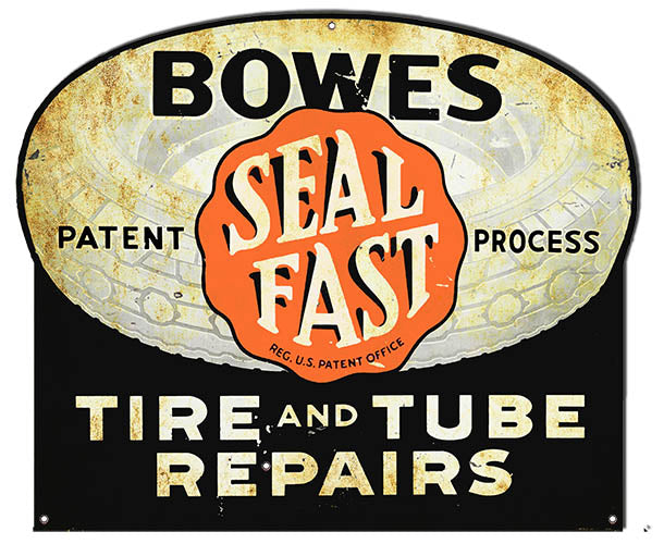 Bowes Tire And Tube Repair Metal Sign 17.6x14.5