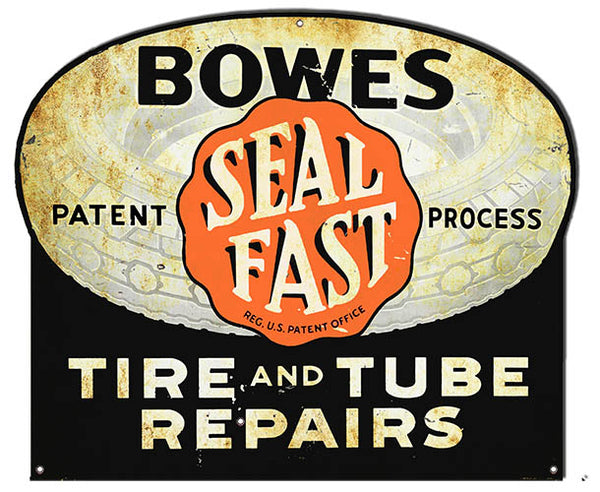 Bowes Tire And Tube Repair Metal Sign 17.6x14.5