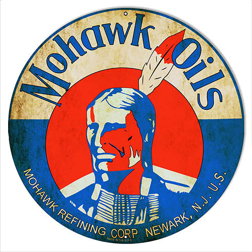 Mohawk Oils Reproduction Vintage Metal Sign