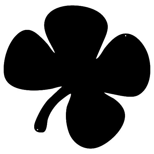 Four Leaf Clover Cut Out Wall Décor Silhouette Metal Sign 17x17.5