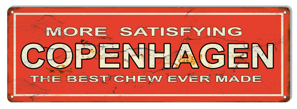 Copenhagen Chew Reproduction Vintage Cigar Metal Sign 6x18