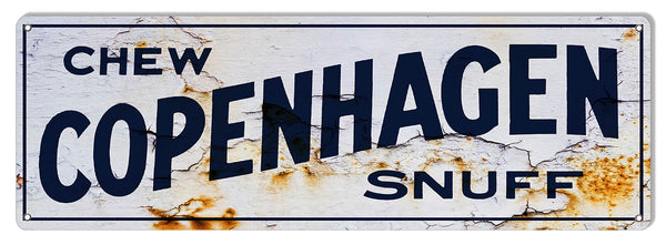 Copenhagen Snuff Reproduction Vintage Large Cigar Metal Sign 8x24