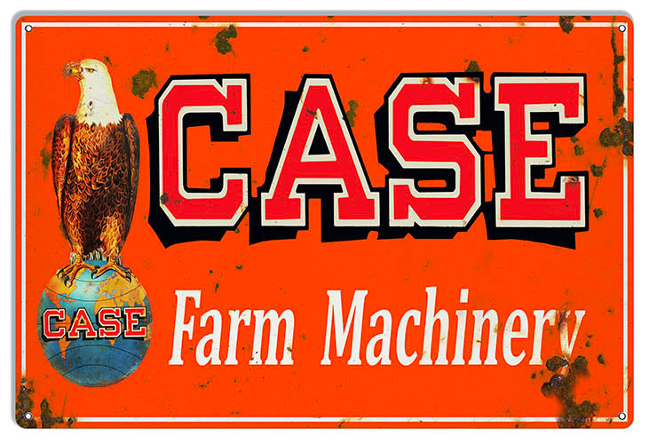 Case Farm Machinery Reproduction Country Metal Sign 12x18