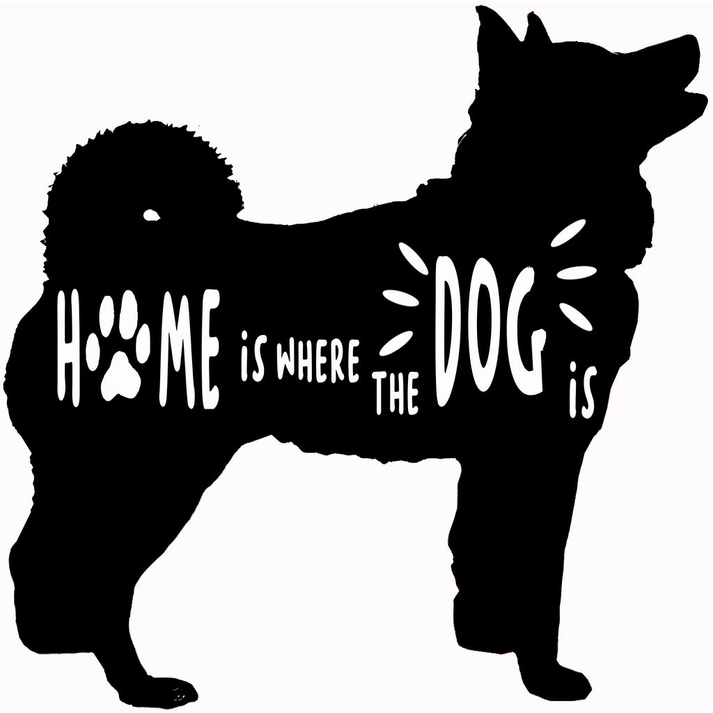 HOME IS WHERE AKITA THE DOG IS Metal Sign 34"x34"