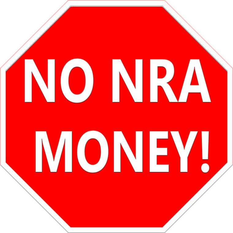 No NRA Money Metal Sign